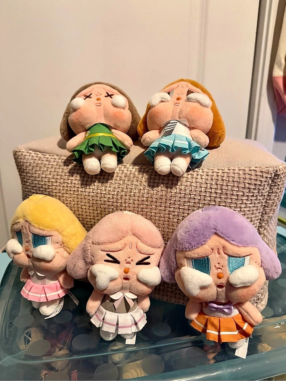 POP MART CRYBABY Sunset Concert Series Plush Pendants - Set of 5 - Like New